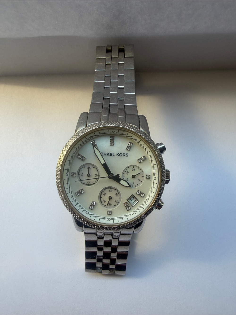 Michael Kors Silver-Tone Boyfriend Watch